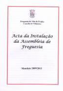 Livro de Actas de Assembleia de Freguesia de 2009 a 2013