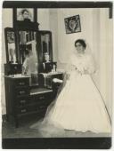Maria Perpétua Mendes Pires vestida de noiva 